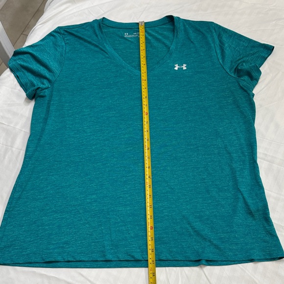 Under Armour 3 pack Women's Short Sleeve Tops - Pink, Teal, Gray - Picture 9 of 10